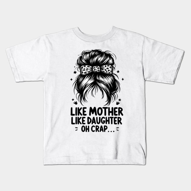 Matching Manes: Humor in Heredity Kids T-Shirt by WEARWORLD